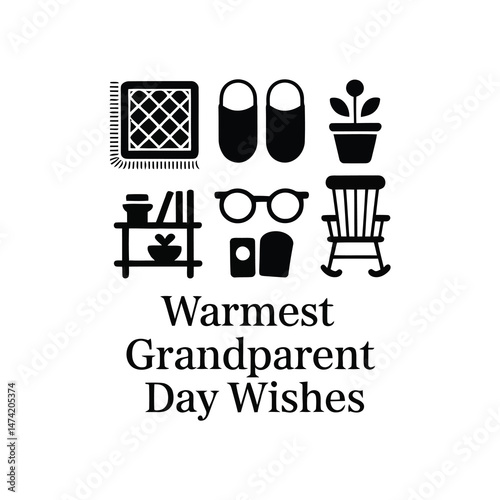 Grandparent Day Illustration for Custom Gifts