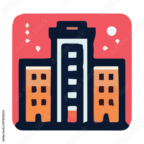 building icon logo vector art six