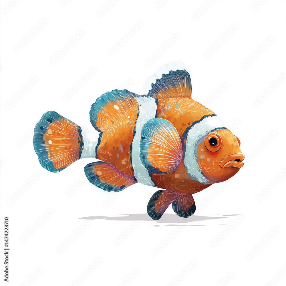 Fototapeta premium Ocellaris Clownfish Portrait 