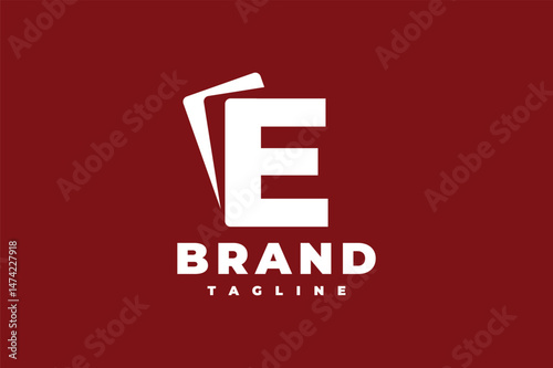 playing card letter E logo