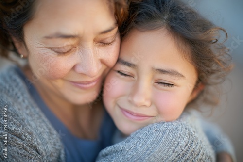 At the park, a mother who is young in age comforts her daughter