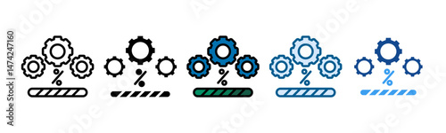 Corrective Maintenance Icon Set Multiple Style Collection
