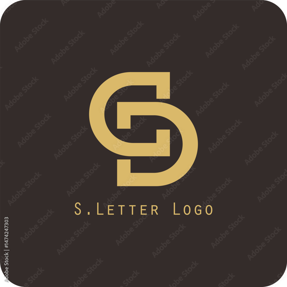 Vector logo design with the letter S symbol is simple, clear, firm, easy to remember, elegant Vector logo design with the letter S symbol is simple, clear, firm, easy to remember, elegant