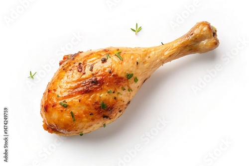 Roasted Chicken Leg Delicious Crispy Skin Perfect for Dinner or Lunch Meal