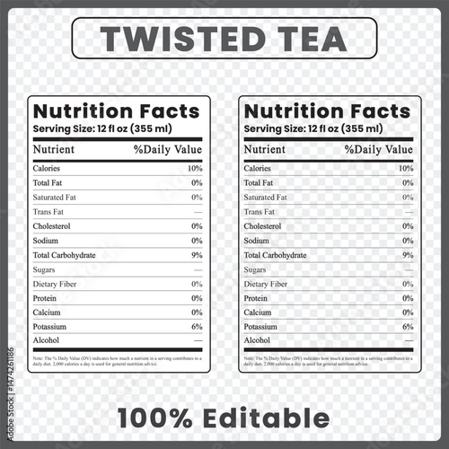 
twisted tea nutrition facts
twisted tea calories twisted tea
nutrition label twisted tea 
nutritional information twisted tea
twisted tea 12 oz can nutrition
