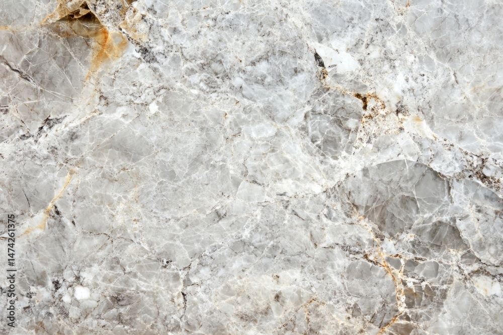 Fototapeta premium Grey and White Marble Texture with Gold Veins