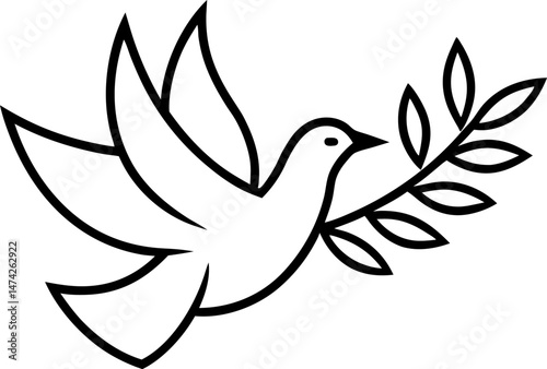dove of peace vector