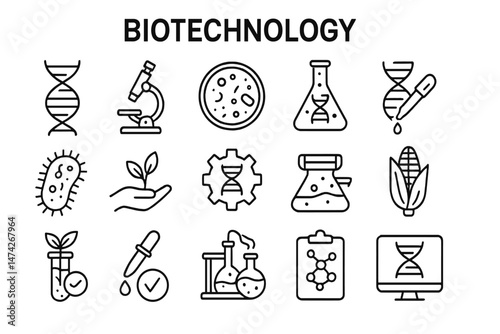 Vector illustration of neuroscience icons featuring brains, neurons, and mental concepts