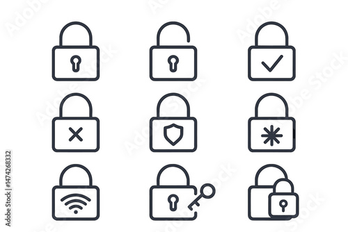 Collection of vector illustrations depicting server maintenance tools, alerts, and monitoring activities in a tech environment