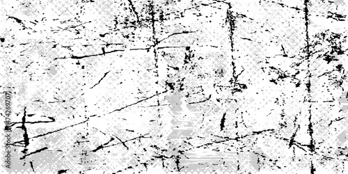 Destroyed crumbled plaster on aged painted brushed surface. Shabby exterior city putty. Rough grunge chipped edges of worn block. Old messy rustic peeling stone. Retro moldy cement slab for 3d design