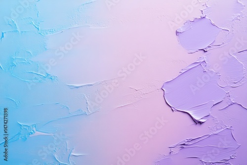 Abstract textured backdrop of light blue and lavender hues, blending from one color to another, with visible brushstrokes and a slightly rough, uneven surface