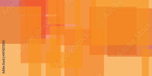 Abstract orang square shape with futuristic concept background. Abstract orange geometric pattern. Paper texture background. Modern and minimal concept. You can use for cover, poster, banner web.