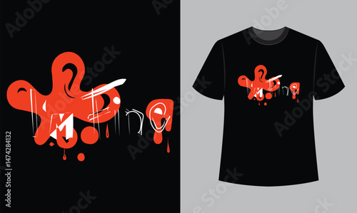 I'm fine text vector illustration t shirt design. t shirt design concept