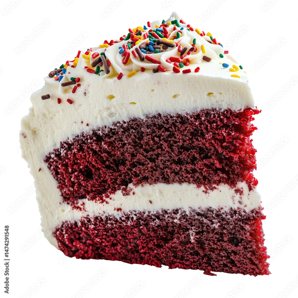 chocolate cake on transparent background