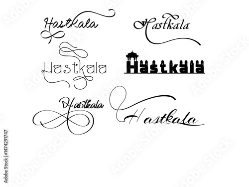 Hastkala Logo Design, Hastkala Monogram – Perfect for Screen Printing, Business Cards, and Artisan Logos