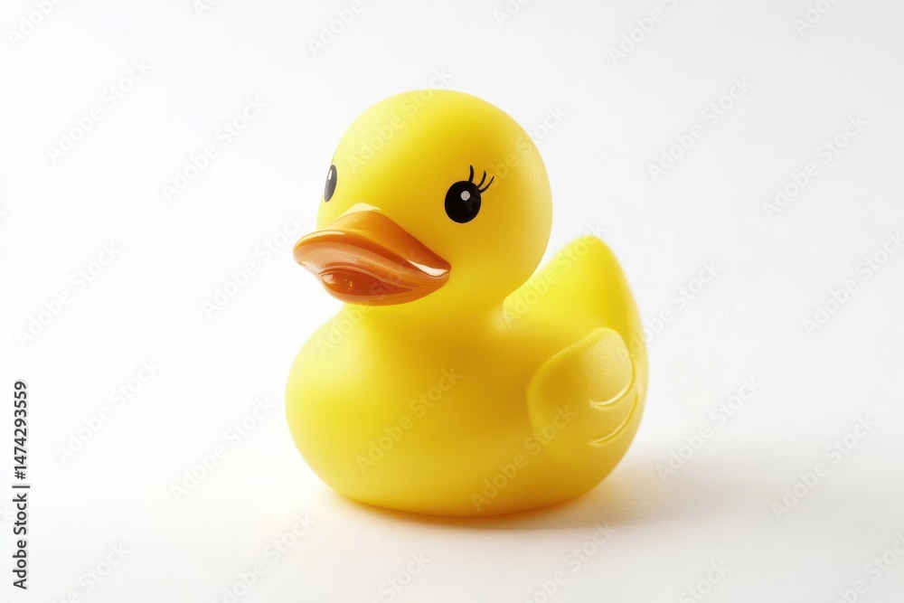 Rubber duck toy isolated on white background Rubber duck toy isolated on white background