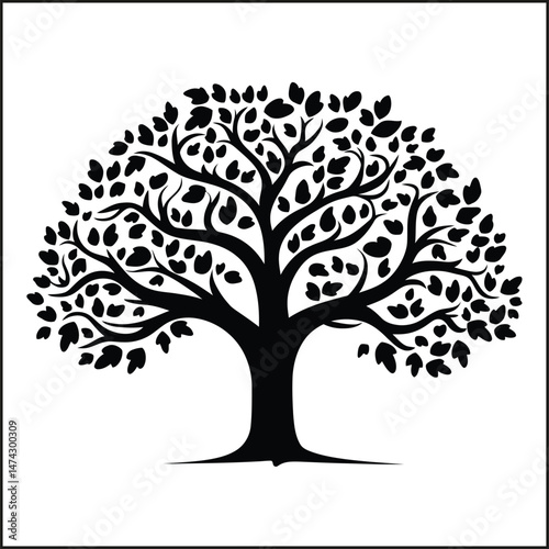 Orchard Silhouette Clipart