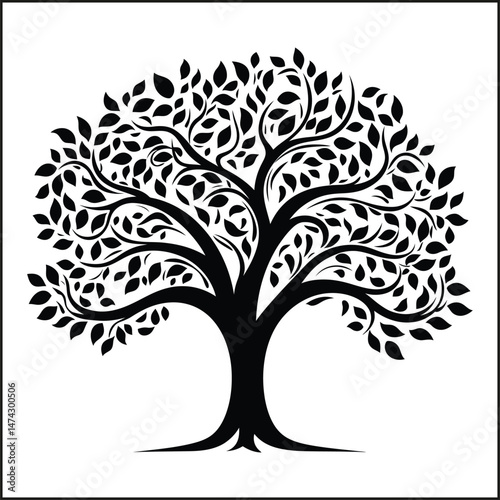 Orchard Silhouette Clipart