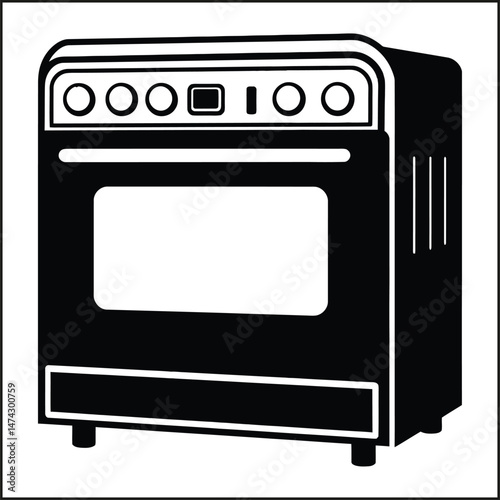 Oven Silhouette Clipart