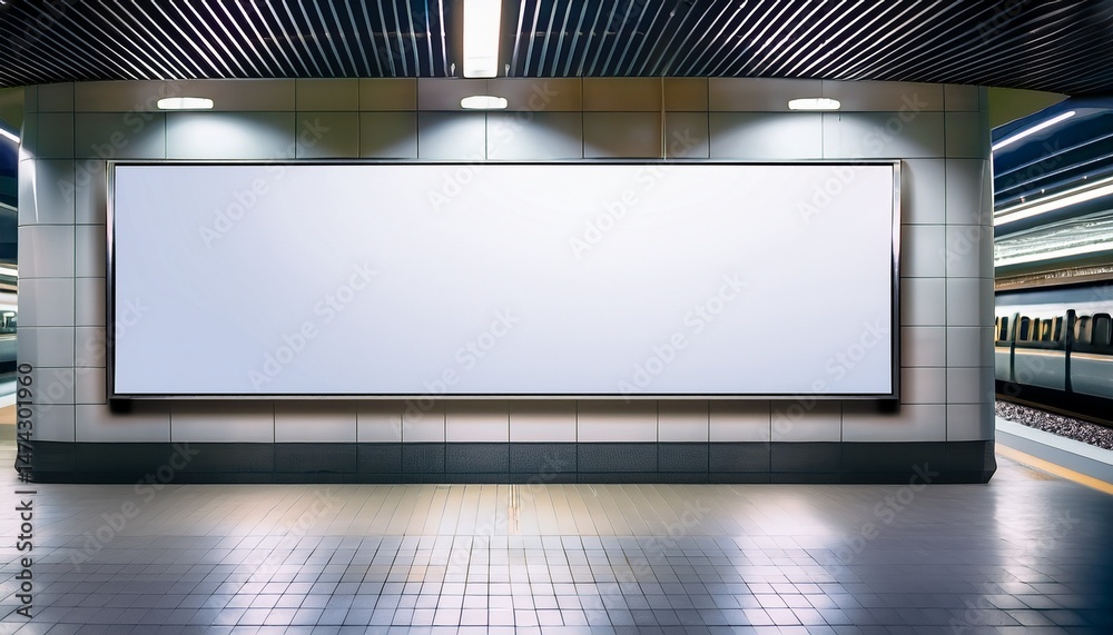 blank white rectangular wall lightbox mockup in underground or train station for advertising layouts in transit zones urban design blogs and waiting or public space concepts blank white rectangular wall lightbox mockup in underground or train station for advertising layouts in transit zones urban design blogs and waiting or public space concepts