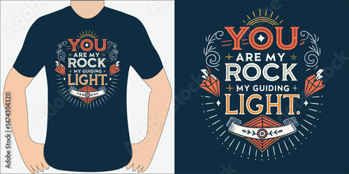 "Dad – My Hero, My Guide"

Front Design:

A bold, retro-style illustration of a father and child holding hands, silhouetted against a setting sun.

Above the illustration, the phrase “Super Dad”