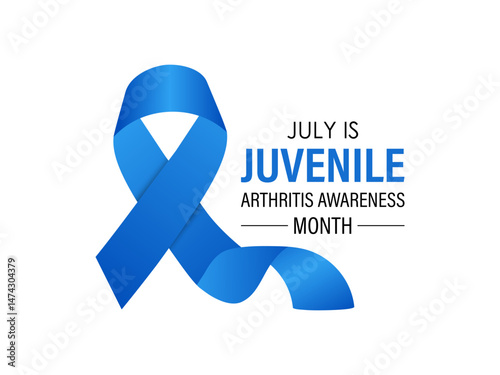 Juvenile Arthritis awareness month is july medical concept. Juvenile arthritis causes joint swelling, pain, and stiffness, making everyday activities difficult for affected children.
