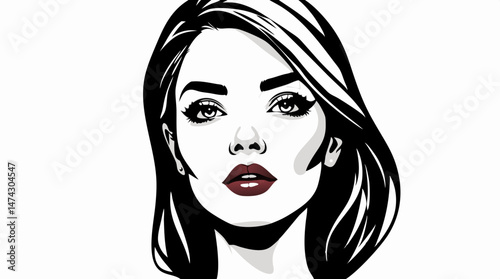Elegant Line Art Portraits – Minimalist Black & White Female Faces