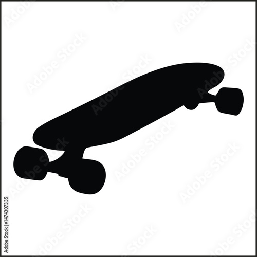 Skateboard Silhouette Clipart