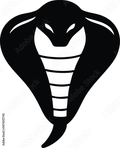Cobra with Flared Hood Detail – Intricate Snake Design photo