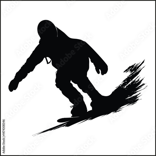 Snowboard Silhouette Clipart
