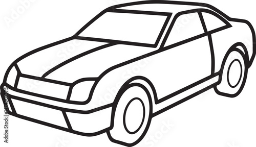 Car outline vector illustraion