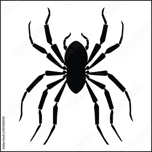 Spider Silhouette Clipart