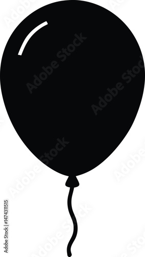 Birthday Balloon Icon Vector Illustration