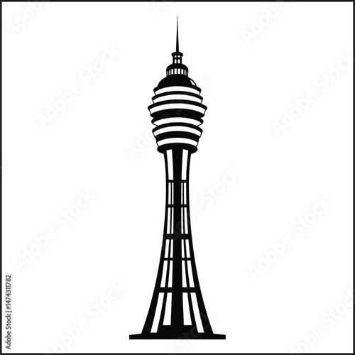 Tower Silhouette Clipart photo