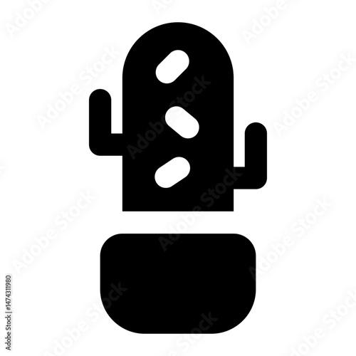 cactus icon for illustration 