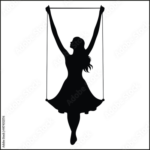 Trapeze Silhouette Clipart