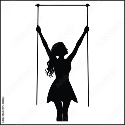 Trapeze Silhouette Clipart