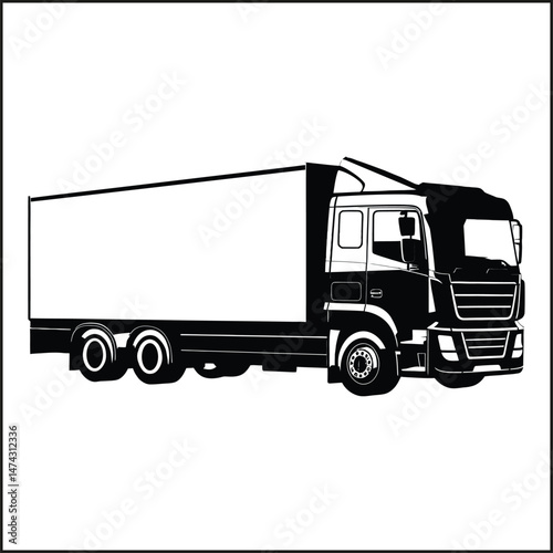 Truck Silhouette Clipart