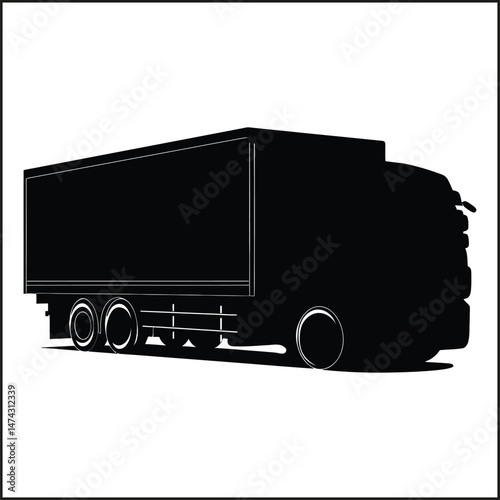 Truck Silhouette Clipart