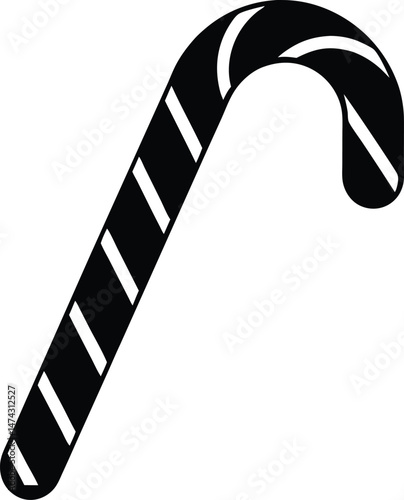 candy cane icon vector illustration