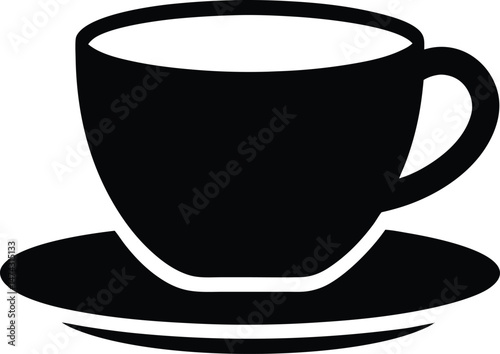 Cup And Saucer Icon Vector Illustration