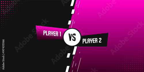 Vs versus match background banner for team fight, gaming, sports, tournaments, battle, competition banner