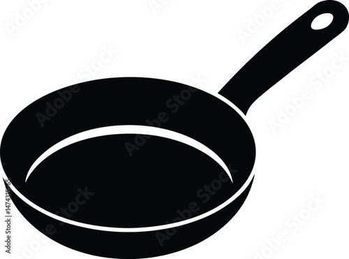 egg frying pan icon vector illustration