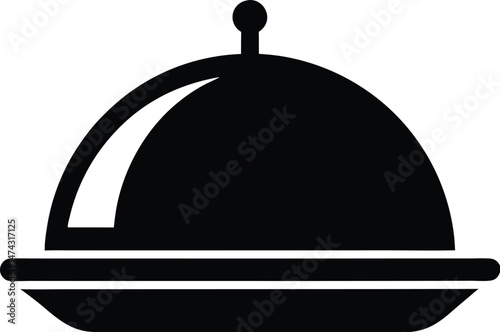 food tray dome icon vector illustration