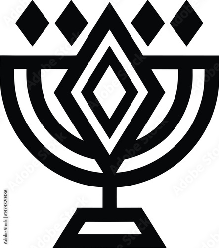 hanukkah gelt icon vector illustration