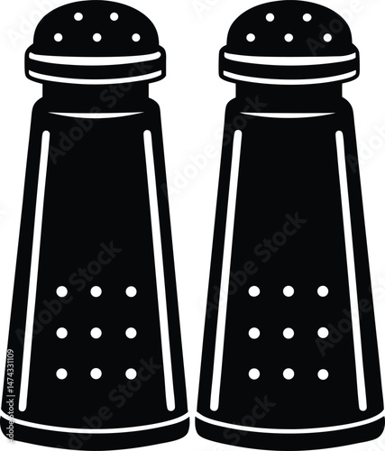 salt and pepper shakers icon vector illustration