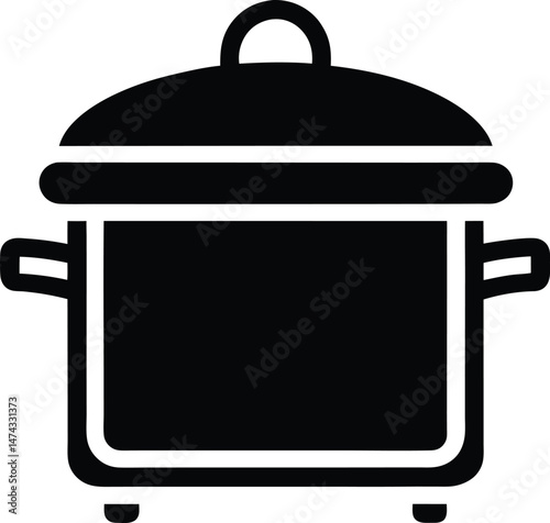 slow cooker chuck icon vector illustration