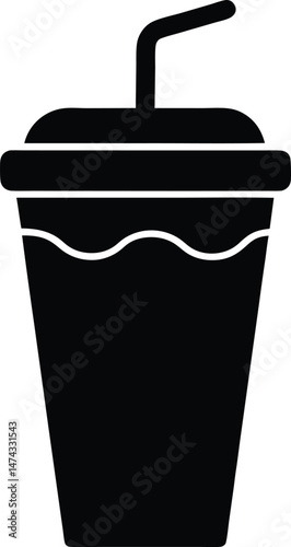 slush drink cup icon vector illustration