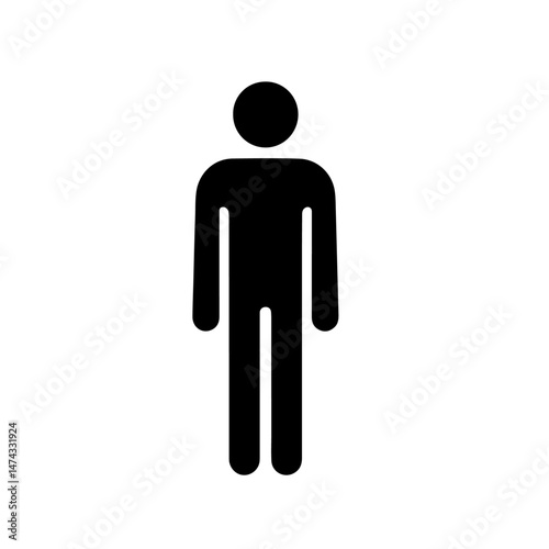 Waving Person Silhouette for Greeting and Communication Design