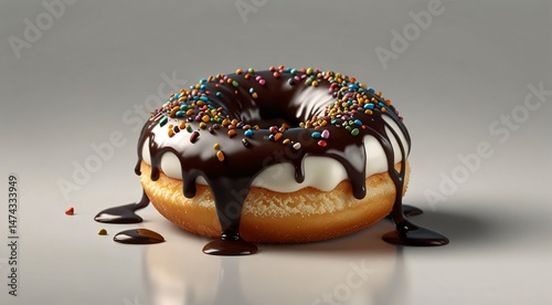 chocolate cake with sprinkles